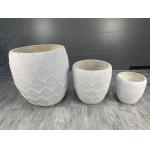 Customized Fiber Clay Planter 55Pound/Set With Texture Surface