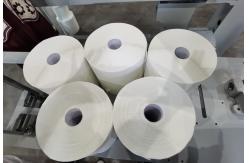 China Nice Design Dot To Dot Lamination Embossing Kitchen Towel Paper Rewinding Machine supplier
