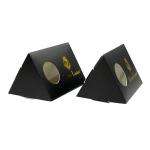Black Triangle Packaging Box With Transparent Window for sale