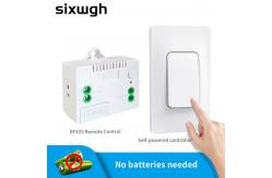 China SIXWGH 433Mhz Wireless Wall Switches Self-Powered Waterproof Remote Control Light Switch supplier