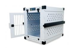 China 34 Inch Collapsible Dog Crate Large Stackable Folding Dog Kennel Anti Erosion supplier