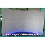 Inflatable Led Photo Booth White Durable Curved Inflatable Lighting Tent For Promotion / Advertising for sale