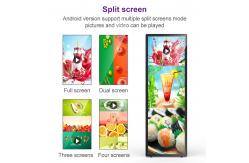 China 75 Full Screen 4K Portable Digital Poster Advertising Signage Display With Wheels supplier