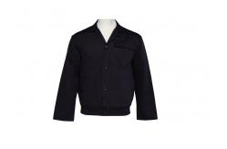 China Flame Retardant Twill 3/1 Lapels Front Chest Navy Work Uniform supplier
