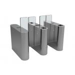 Security Office Building Access Control Turnstiles Full Height Acrylic Wing Panel