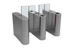 China Security Office Building Access Control Turnstiles Full Height Acrylic Wing Panel supplier