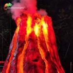 Water Repellent Custom Made Animatronics Fiberglass Volcano For Amusement Park for sale