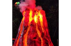 China Water Repellent Custom Made Animatronics Fiberglass Volcano For Amusement Park supplier
