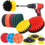 Nylon PP Filament Electric Drill Brush 24 Pieces Red 2'' 3.5'' 4'' 5 for sale