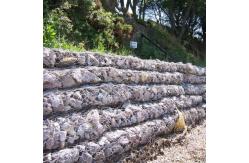 China Hexagonal Woven Pvc Coated 2.2mm Galfan Gabion Baskets Retaining Wall supplier