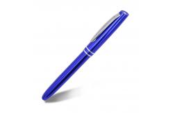 China Classical Aluminium Ballpoint Pen 1.0mm Insertable Cap Pen Simple Business Style supplier