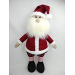 Cuddly Christmas Plush Toys 3 Years Child PP Cotton Fillings Santa Claus Toys 35cm for sale