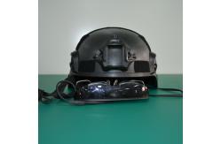 China RoboCop Style 5m Smart Temperature Measuring Helmet supplier