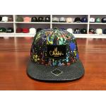 Polyester Sublimation Flat Brim Snapback Hats Custom Tie Dye Trucker Cap for sale