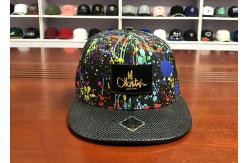 China Polyester Sublimation Flat Brim Snapback Hats Custom Tie Dye Trucker Cap supplier