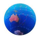 IP43 Waterproof Sphere LED Screen Powered by Epistar Led Chip and DC5V Voltage for sale