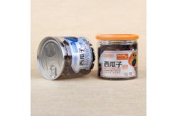 China Aluminum Easy Open Lid Plastic Cylinder Containers Nuts Packaging Canister supplier