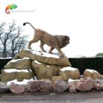 Artificial Animals Safari Realistic Animatronic Lion For Zoo Park 110V 220V for sale
