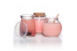 China Eco Friendly Glass Pudding Jars Dessert Container For Sauce Pickles 300ml supplier