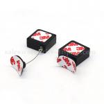 Anti Theft 3M Adhesive Back Retractable Pull Box With Stainless Steel Rope for sale