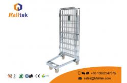 China Chrome Plated Material Carrying Trolley Customized Logo With Wheels supplier