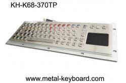 China Water Proof Industrial Computer Keyboard / Metal SS Panel Mount Keyboard with Touchpad supplier