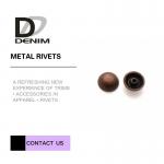 Washable Hollow Brass Rivets Custom for Clothes Rivets Accessory for sale