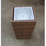 Hand-Woven Wicker Flower Pot For Outdoor Garden / Greenhouse / Bar for sale