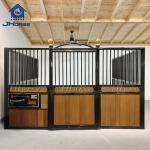 China Permanent  Elegant Economic Bamboo Wood Galvanized Horse Stables Stall Sliding Door for sale