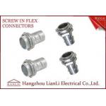 3/4 inch 1 inch Flexible Conduit Fittings Outlet Box Screw Connector with Locknut for sale