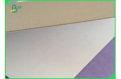 China 90 - 94% Brightnes Duplex Grey Board Paper White Back Recycled Pulp supplier