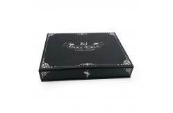 China Full Black Electronics Cardboard Box CDR Custom Book Style For Gift supplier