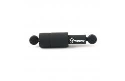China Data Encryption Round Custom USB Flash Drives PVC/Silicone Material supplier