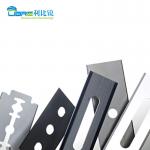 Tungsten Carbide 0.12mm 3 Hole Razor Blades For Plastic Film for sale