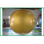 Gold Color Helium Inflatable Balloon For Outdoor Show Event 6m Height for sale