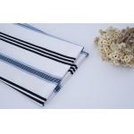 Multicolor Skin-Friendly Anti-Wrinkle Crisp Striped Knit Fabric For T-Shirt for sale