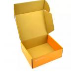 CMYK Auto Parts Packaging Box Paper Varnishing Orange Custom LOGO BSCI