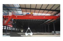 China A7 Grab Bucket QZ Double Girder Overhead Cranes 12m-22m Lifting Height supplier