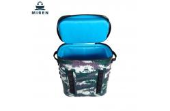 China Multifunctional Soft Picnic Cooler Bag , Camo Insulated Backpack Cooler For Fishing supplier