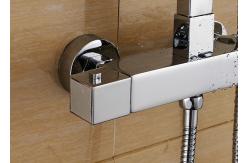 China Solid Brass Thermostatic Rain Shower System ROVATE For Bathroom And Hotel supplier
