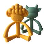 Cartoon Shape Baby Teether Toys Food Grade BPA Free DIY Silicone Teether for sale