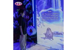 China Joyful Beach Interactive Game L Shaped Projection Screen For Exhibition Halls supplier