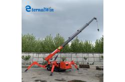 China 3 Ton Electric Mini Spider Crawler Crane With Wireless Remote Control supplier