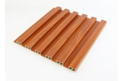 China Wood Composite Interior Coloured Fluted Panel WPC Wall Panel Cladding supplier