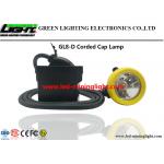 Lightweight LED Miners Cap Lamp 10000lux 7.8Ah Lithium Ion With Silicon Button Cap for sale