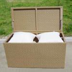 PE Rattan Constructed UV Resistance Outdoor Cushion Box for sale