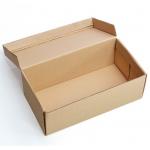 Light 20pcs Foldable Brown Corrugated Paper Packaging Flat Shipping Box for sale