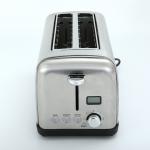 6 Time Setting Stainless Steel Long Two Slice Toaster 1400W 120V  bread toaster steel toaster for sale