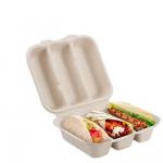Customized Color Disposable Lunch Containers and Clam Shell Burger Boxes Recyclable Biodegradable Food Packaging for Takeout for sale
