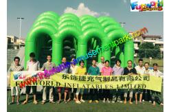 China Fire Retardant PVC Inflatables Obstacle Course 5K Climbing Jumping Castle supplier